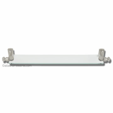 Legacy Bath Glass Shelf 24 Inch Brushed Nickel
