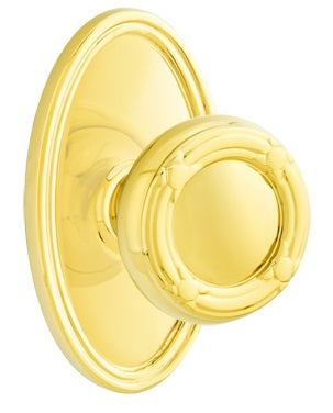 Emtek Ribbon and Reed Knob - Oval Rosette