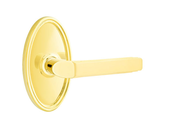 Emtek Milano Lever Lifetime Brass-Oval Rosette