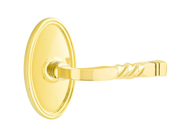 Emtek Santa Fe Lever Lifetime Brass-Oval Rosette