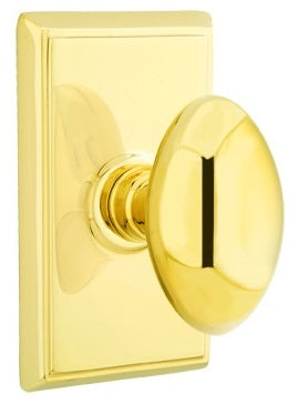 Emtek Egg Interior Mortise Knob with Rectangular Rosette