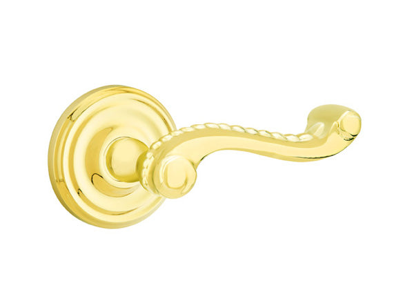 Emtek Rope Lever Lifetime Brass-Regular Rosette