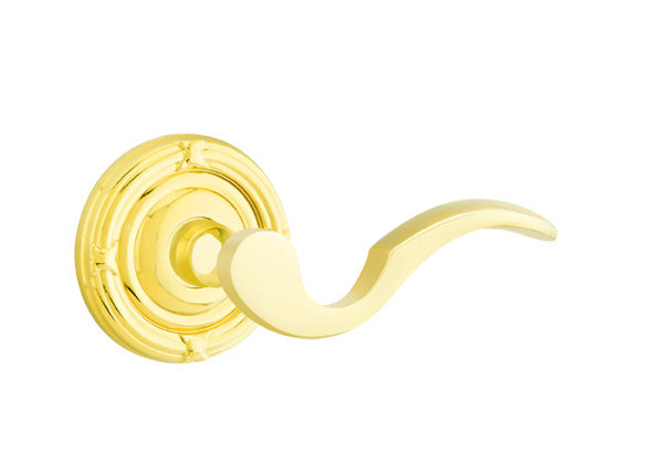 Emtek Cortina Lever Lifetime Brass-Ribbon and Reed