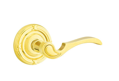 Emtek Coventry Lever Lifetime Brass-Ribbon and Reed Rosette