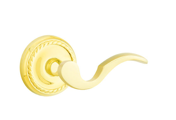 Emtek Cortina Lever Lifetime Brass-Rope Rosette
