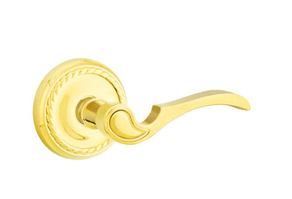 Emtek Coventry Lever Lifetime Brass-Rope Rosette