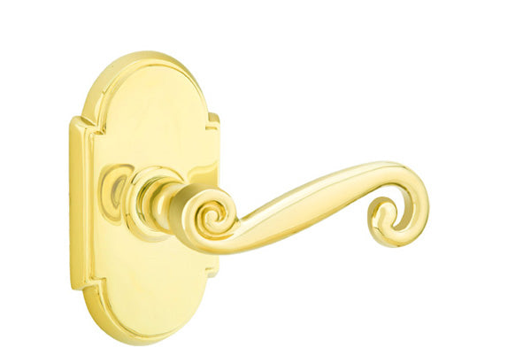 Emtek Rustic Lever Lifetime Brass-Style 8 Rosette