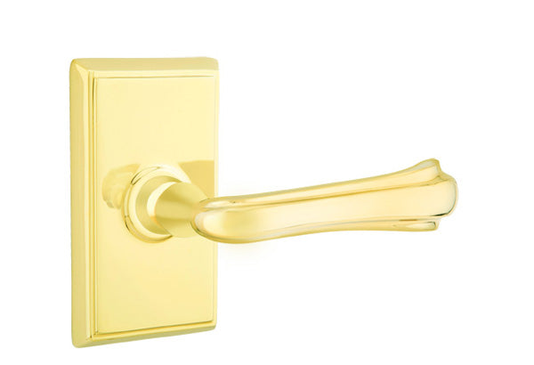 Emtek Wembley Lever with Rectangular Rosette