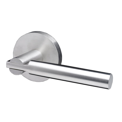 Linnea L63 Stainless Steel Door Lever with Round Rosette