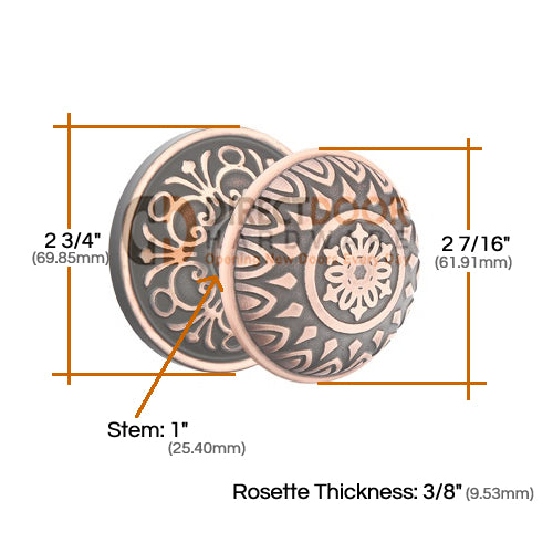 Emtek Lancaster Knob Specs Lancaster Rosette