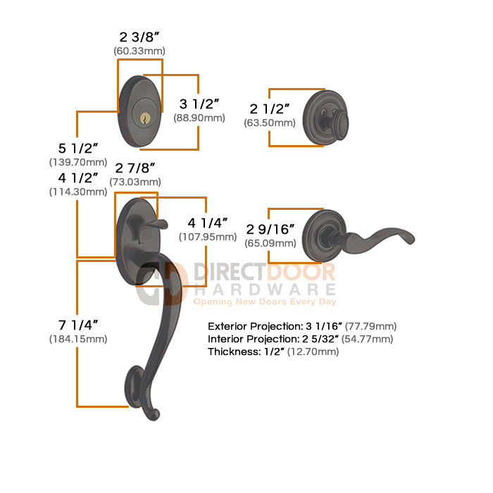 Baldwin Logan Handleset 85315