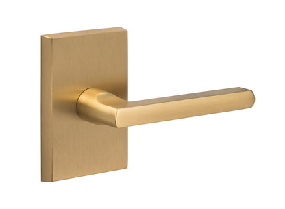 Sure-Loc Logan Door Lever - Satin brass