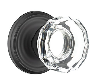 Emtek Lowell Crystal Knob with Regular Rosette