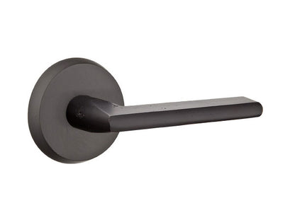 Emtek Sandcast Bronze Lariat Lever Handle with Style 2 Rosette