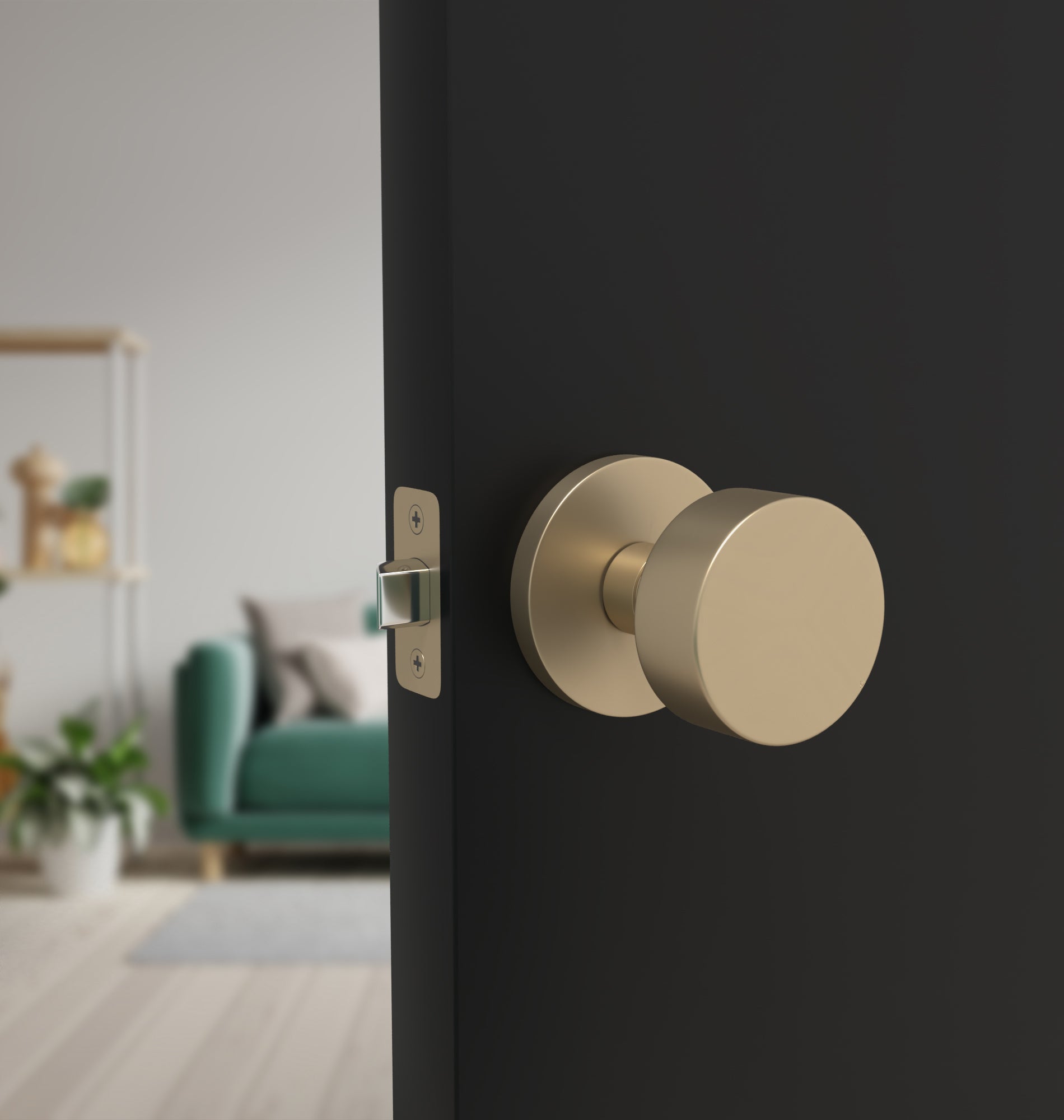 Mega Handles Buena Passage Satin Brass