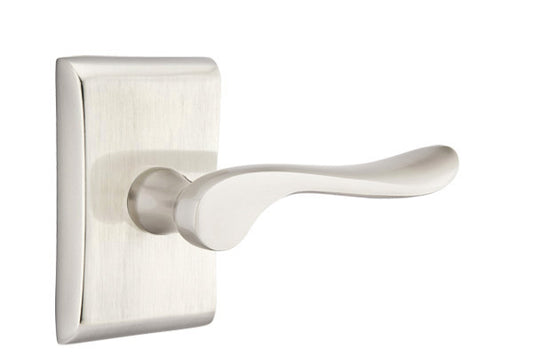 Emtek Luzern Door Lever - Neos Rosette - Satin Nickel
