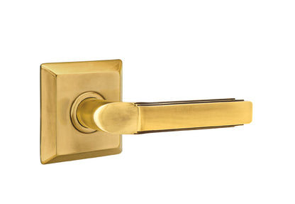 Emtek Milano Lever with Quincy Rosette