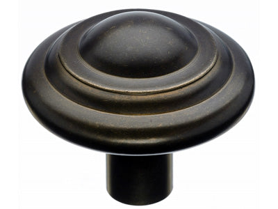 Aspen Button Knob in Medium Bronze