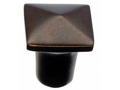 Aspen Square Knob in Mahogany Bronze