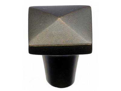 Aspen Square Knob in Medium Bronze