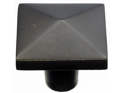 Aspen Square Knob in Medium Bronze