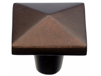 Aspen Square Knob in Mahogany Bronze