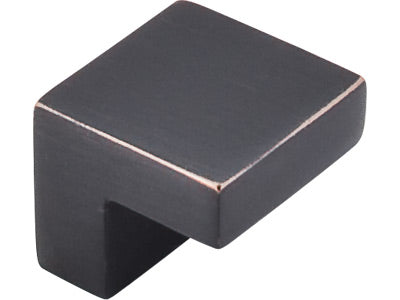 Nouveau III 5/8" CC Square Knob in Tuscan Bronze