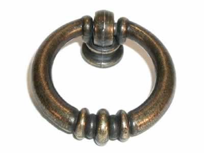 Top Knobs Tuscany Newton Ring Pull in German bronze