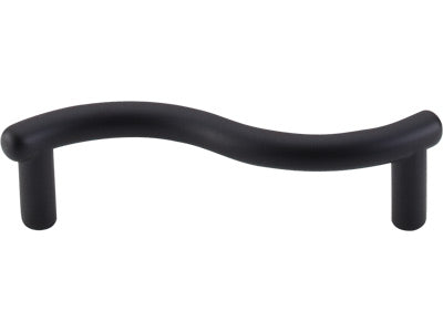 Nouveau 3" CC Cabinet Pull in Flat Black