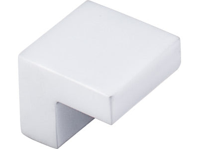 Sanctuary 5/8" CC Square Knob with Aluminum finish