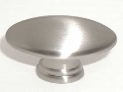 Top Knobs Nouveau Oval Cabinet Knob in Brushed Satin Nickel