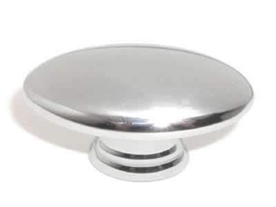 Top Knobs Nouveau Oval Cabinet Knob in Polished Chrome