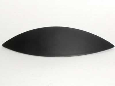 Top Knobs Nouveau Eyebrow Cup Pull in Flat Black