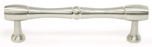 Nouveau Bamboo Pull 3 3/4 Inch (c-c) Brushed Satin Nickel