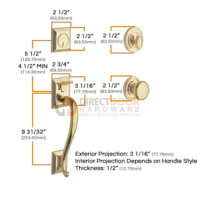 Baldwin Madison Handleset 85320