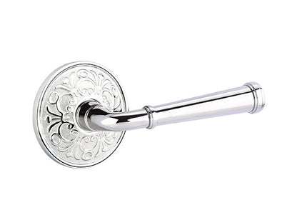 Emtek Merrimack Lever With Lancaster Rosette Polished Chrome