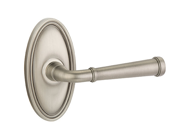 Emtek Merrimack Lever With Oval Rosette Pewter
