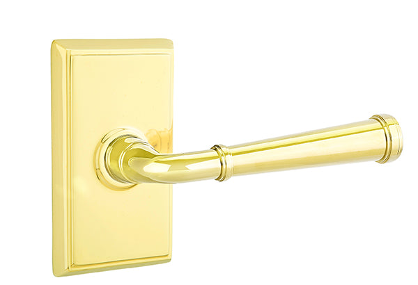 Emtek Merrimack Lever With Rectangular Rosette Solid Brass