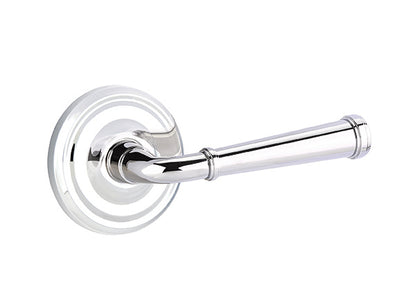 Emtek Merricmack Lever With Regular Rosette Polished Nickel