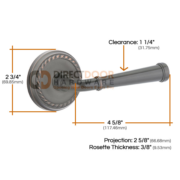 Emtek Merrimack Lever with Rope Rosette