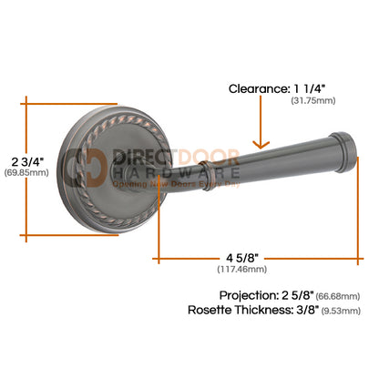 Emtek Merrimack Lever with Rope Rosette