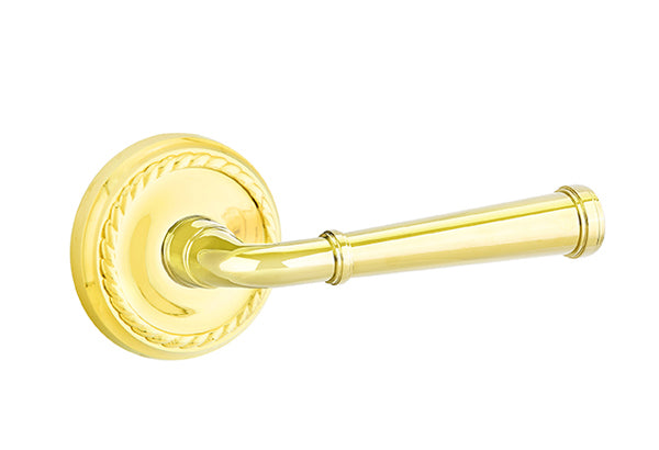 Emtek Merrimack Lever With Rope Rosette Solid Brass