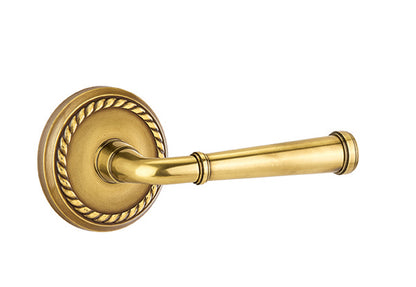 Emtek Merrimack Lever With Rope Rosette French Antique