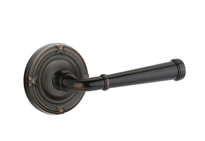 Emtek Merrimack Lever With Ribbon And Reed Rosette Oil Rubbed Bronze