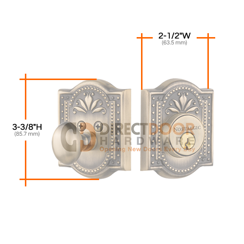 Nostalgic Warehouse Meadows Single Cylinder Deadbolt