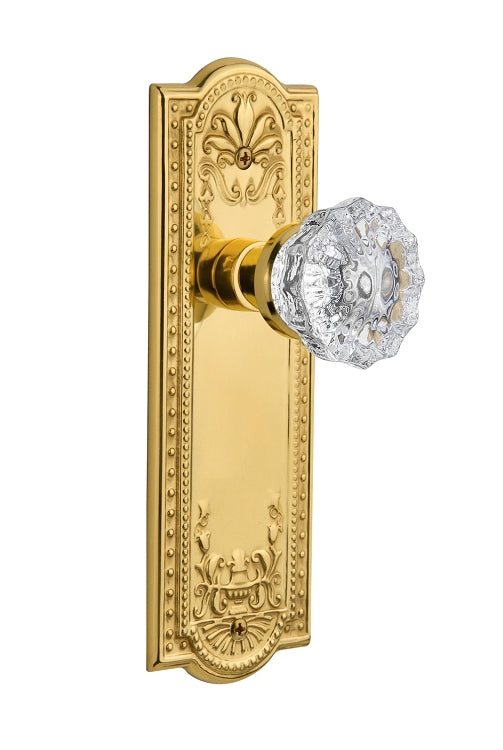 Nostalgic Warehouse Meadows Plate with Crystal Knob