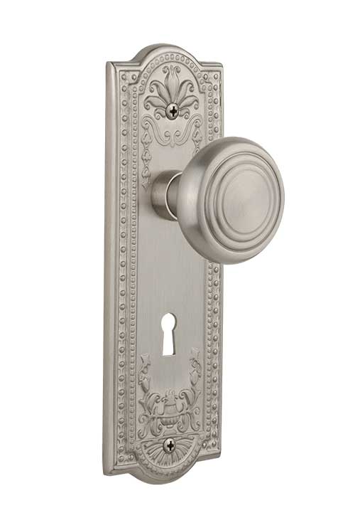 Nostalgic Warehouse Meadows Plate with Deco Knob