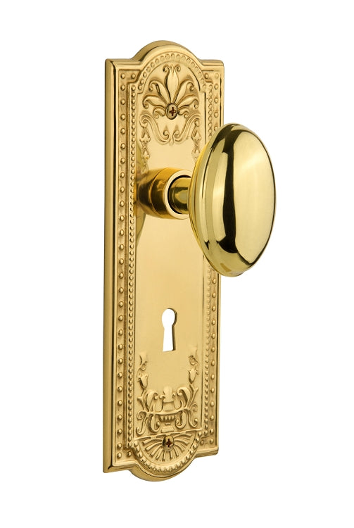 Nostalgic Warehouse Meadows Plate with Homestead Knob ( All Mortise Come W/ Keyhole )