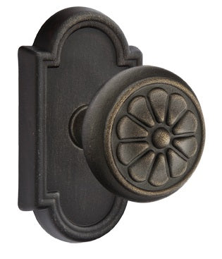 Emtek Lost Wax Petal Door Knob with Style 11 Rosette