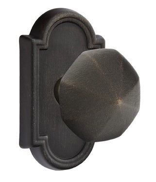 Emtek Lost Wax Cast Bronze Octagon Knob - Style 11 Rosette